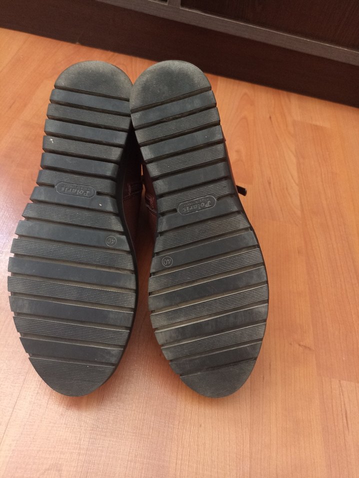 Bordo Kadın Bağcıklı Bot - Görsel 5