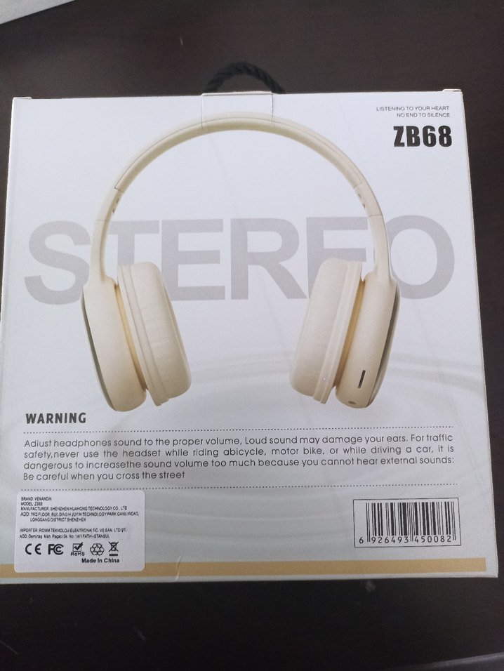 Venandin ZB68 Kablosuz Beyaz Kulaklık - Görsel 2