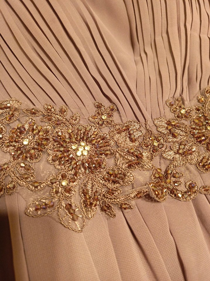 Mor Drapeli Uzun Abiye Elbise - Görsel 5