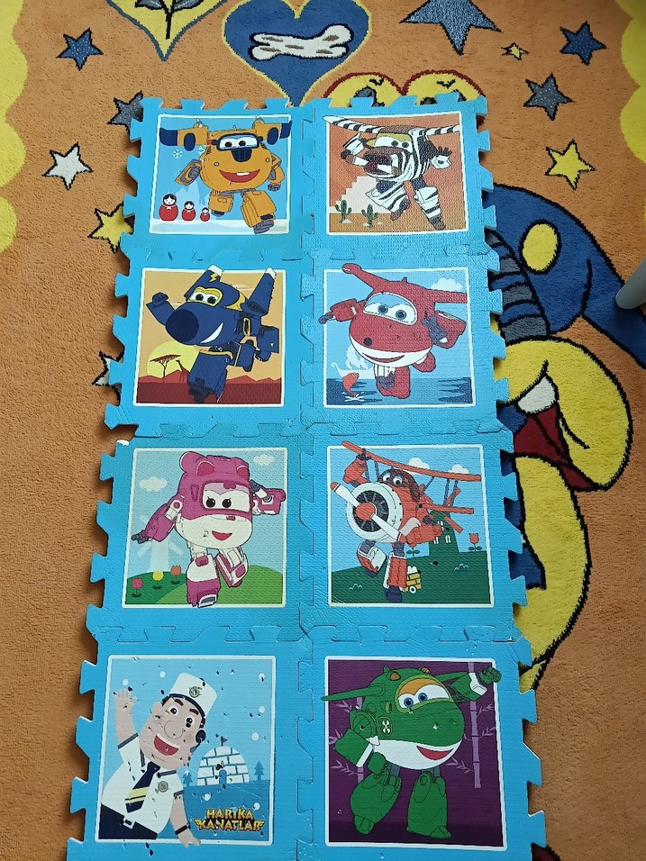 Renkli Çocuk Puzzle Seti 8 Parça - Görsel 2