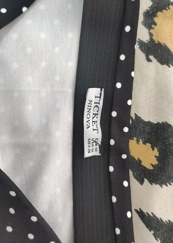 Puantiye Desenli Siyah kalem midi etek - Görsel 3