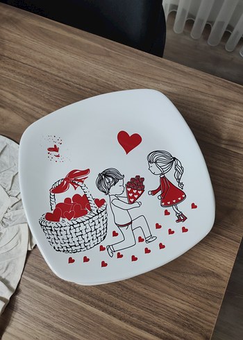 keramika marka 6 adet servis tabağı - Görsel 2