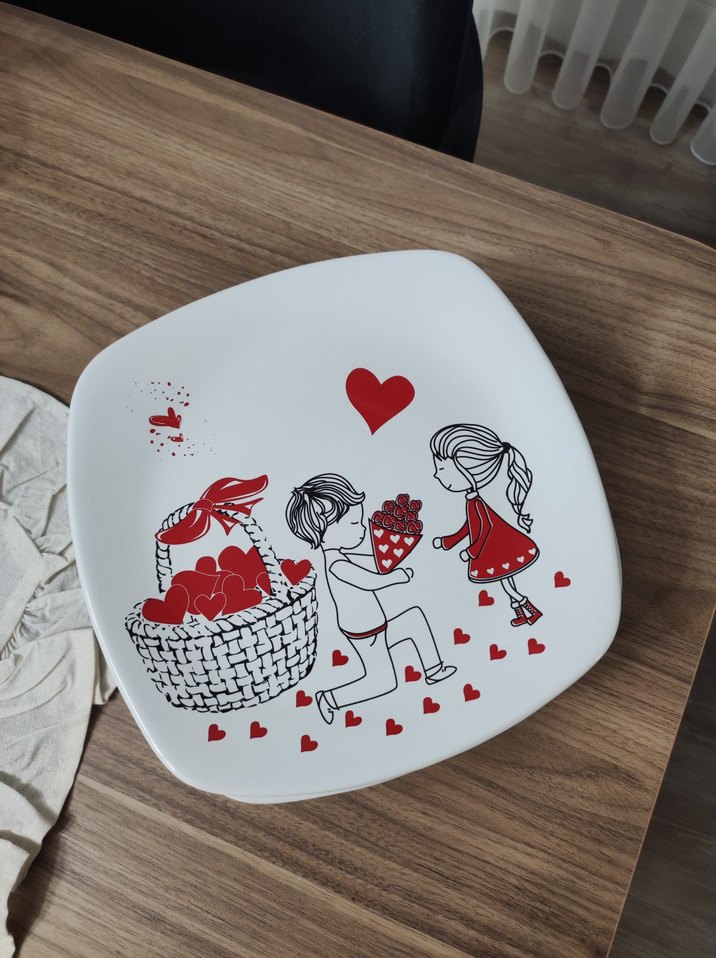 keramika marka 6 adet servis tabağı - Görsel 2