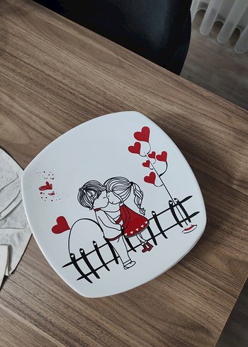 keramika marka 6 adet pasta tabağı - Görsel 2