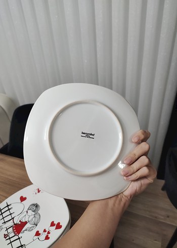 keramika marka 6 adet pasta tabağı - Görsel 4