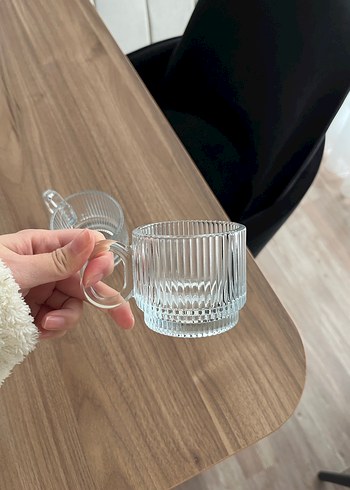 Cam çay kahve kupaları altı adet - Görsel 3