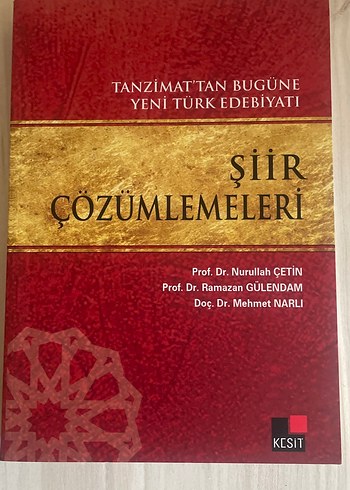 Şiir Çözümlemeleri - Tanzimat'tan Yeni Türk Edebiyatı