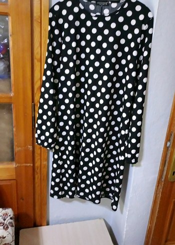 Uzun Kollu Puantiyeli Hamile Bluzu - Görsel 4