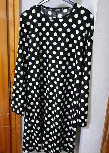 Uzun Kollu Puantiyeli Hamile Bluzu - Görsel 2