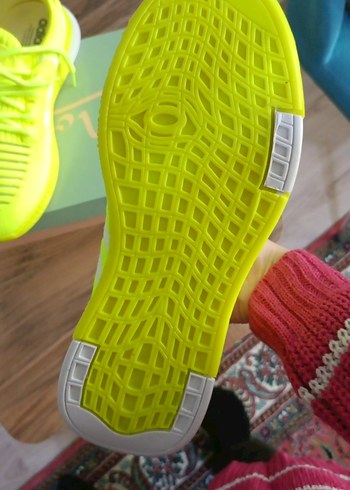 Sarı Kadın Spor Ayakkabı Elastik Detaylı - Görsel 4