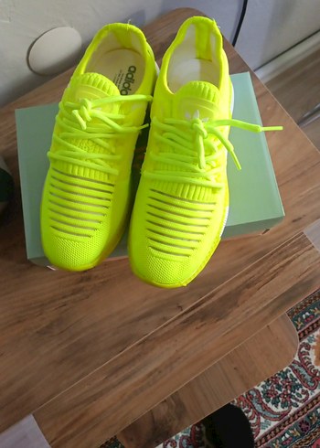 Sarı Kadın Spor Ayakkabı Elastik Detaylı - Görsel 2