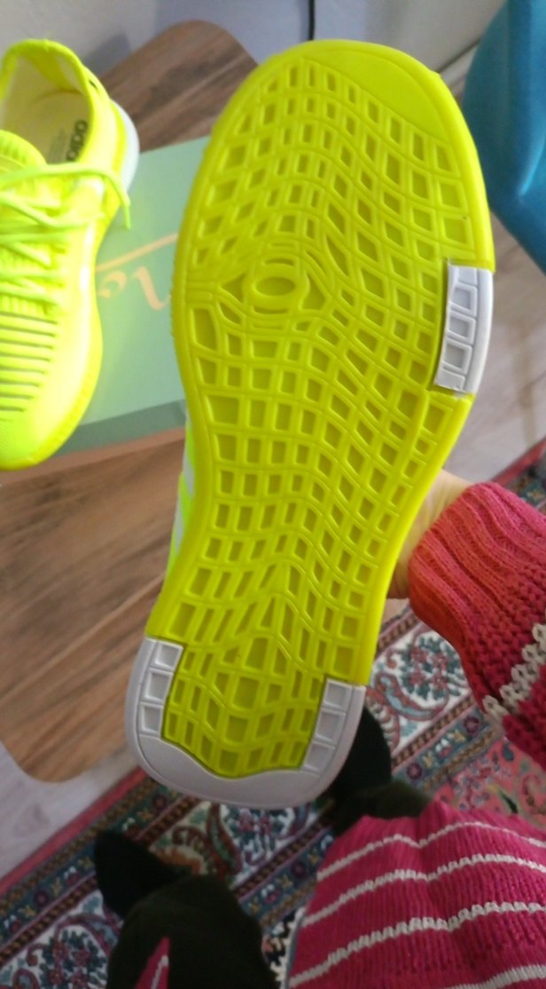 Sarı Kadın Spor Ayakkabı Elastik Detaylı - Görsel 3