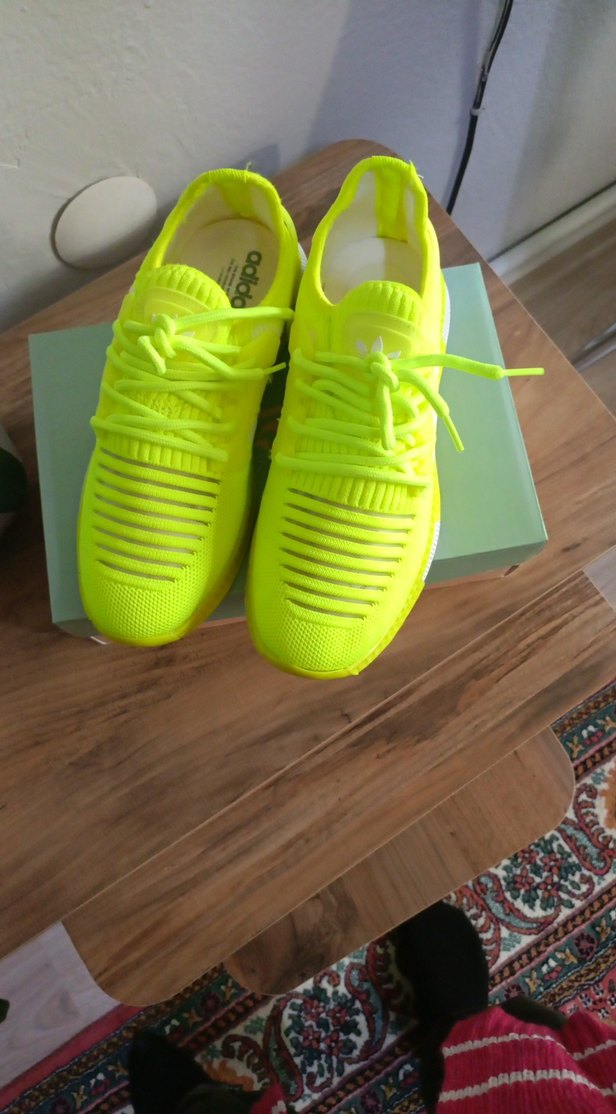 Sarı Kadın Spor Ayakkabı Elastik Detaylı - Görsel 2