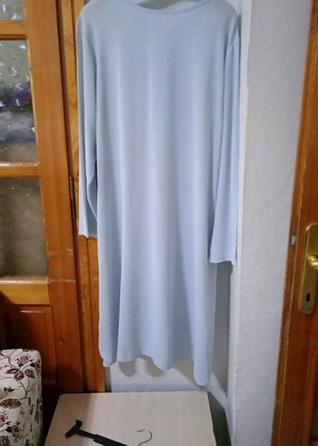 Uzun Kollu Gri Kadın Tunik - Görsel 2