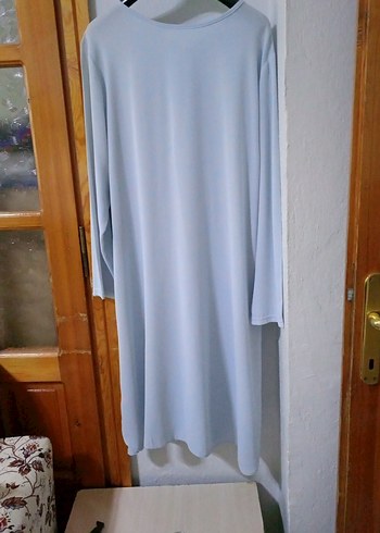 Uzun Kollu Gri Kadın Tunik - Görsel 3