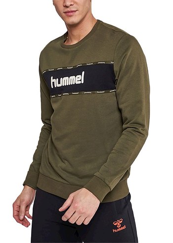 Hummel Koyu Haki Erkek Sweatshirt