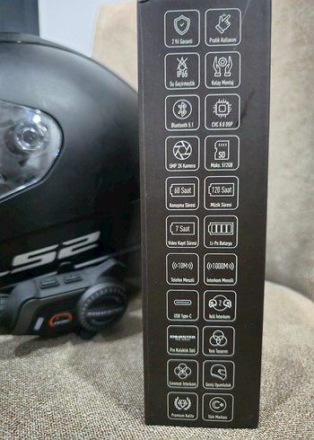 KnMaster KN1200C (PRO) Kameralı Motosiklet Bluetooth İntercom - Görsel 5