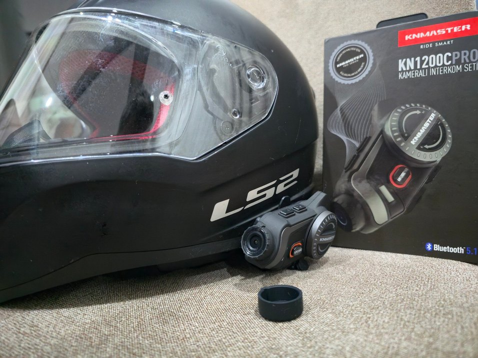 KnMaster KN1200C (PRO) Kameralı Motosiklet Bluetooth İntercom - Görsel 3