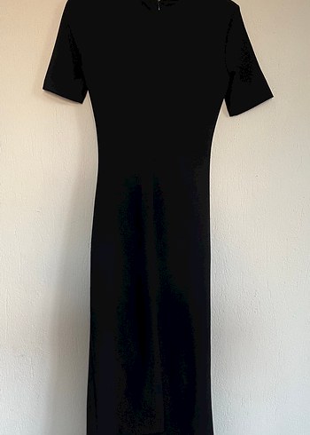 38 Beden ZARA Siyah Midi Elbise