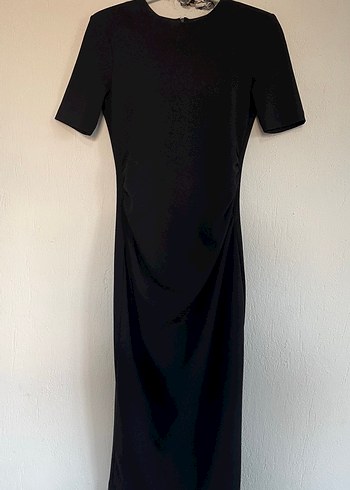 ZARA Siyah Midi Elbise