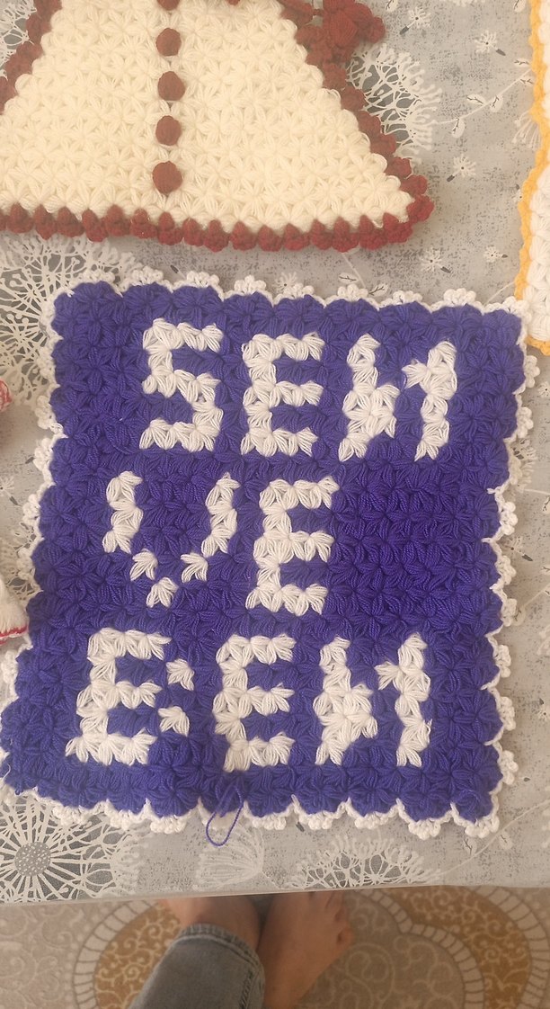 Renkli El Örgüsü Banyo lifleri - Görsel 4