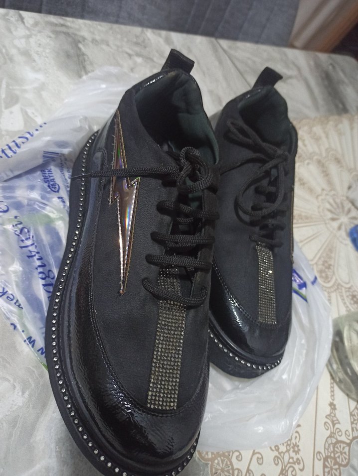 Siyah Spor Ayakkabı - Görsel 3