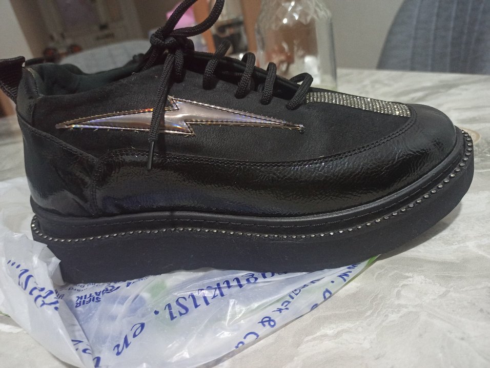 Siyah Spor Ayakkabı - Görsel 4