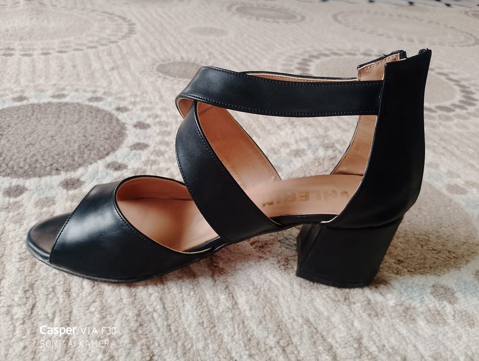 Siyah topuklu Ayakkabı - Görsel 5