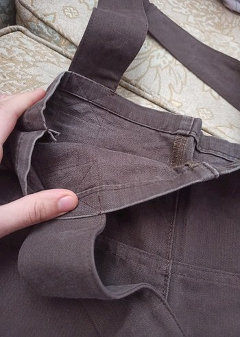 Kahverengi kot Kadın Çantası - Görsel 3