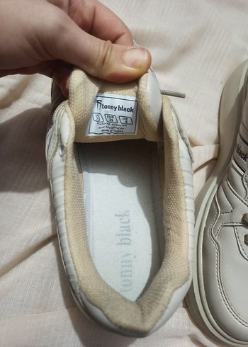 Bej Bağcıklı Spor Ayakkabı - Görsel 6