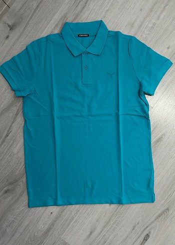Diğer Turkuaz Kısa Kollu Polo Yaka Erkek Tişört