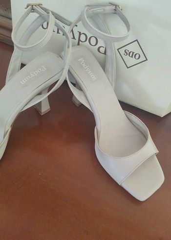 bej Stiletto Topuklu Kadın Abiye Ayakkabı - Görsel 2