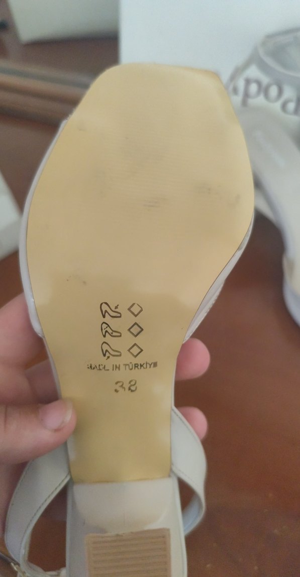 bej Stiletto Topuklu Kadın Abiye Ayakkabı - Görsel 4