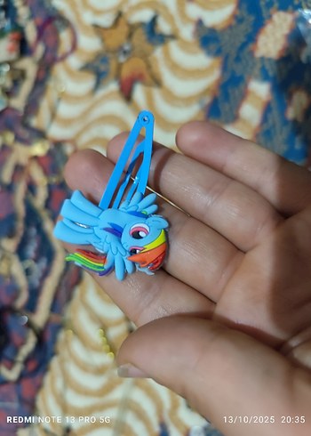 Renkli My Little Pony Figürlü Toka - Görsel 2