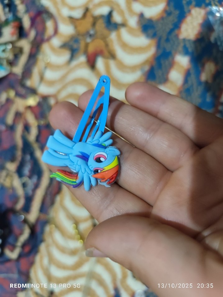 Renkli My Little Pony Figürlü Toka - Görsel 2