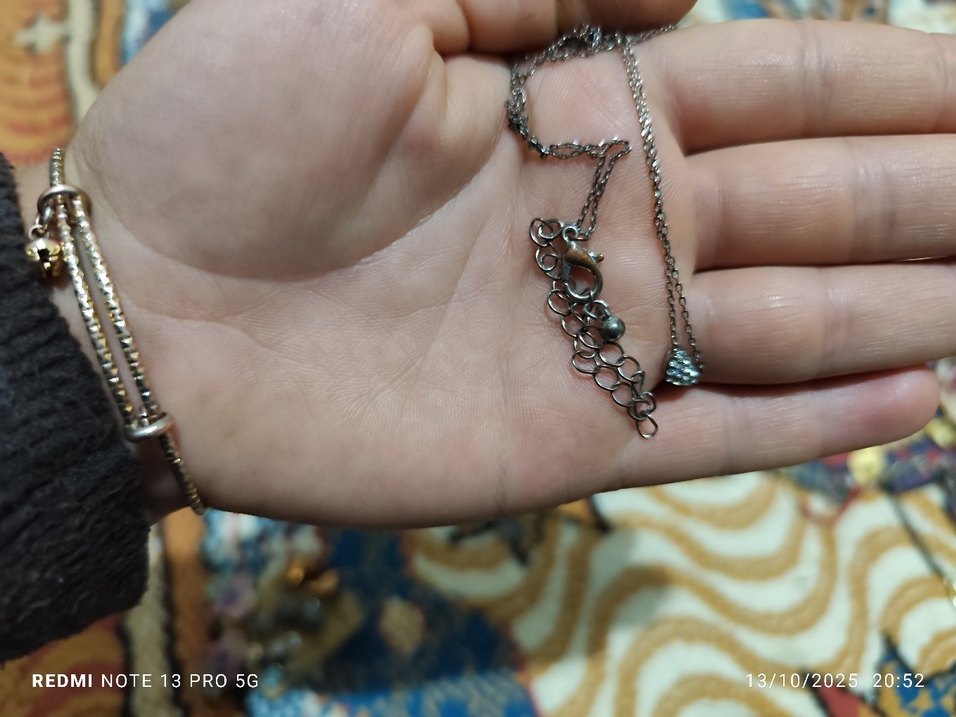 Taş Detaylı Zincir Bohem Midi Kolye - Görsel 2