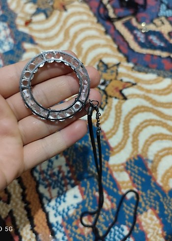 Yılan Desenli Zincir Detaylı Kadın uzun kolye - Görsel 5