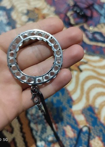 Yılan Desenli Zincir Detaylı Kadın uzun kolye - Görsel 6