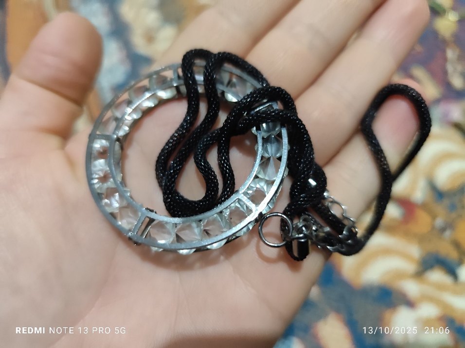 Yılan Desenli Zincir Detaylı Kadın uzun kolye - Görsel 3