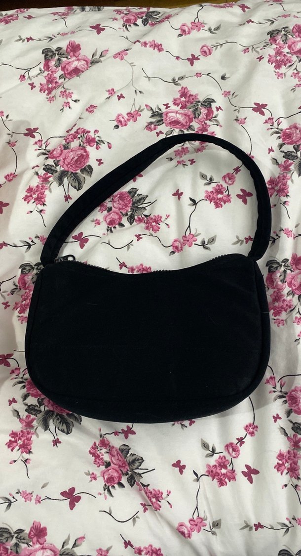 Fermuarlı Siyah Kadın Omuz Çantası - Görsel 2