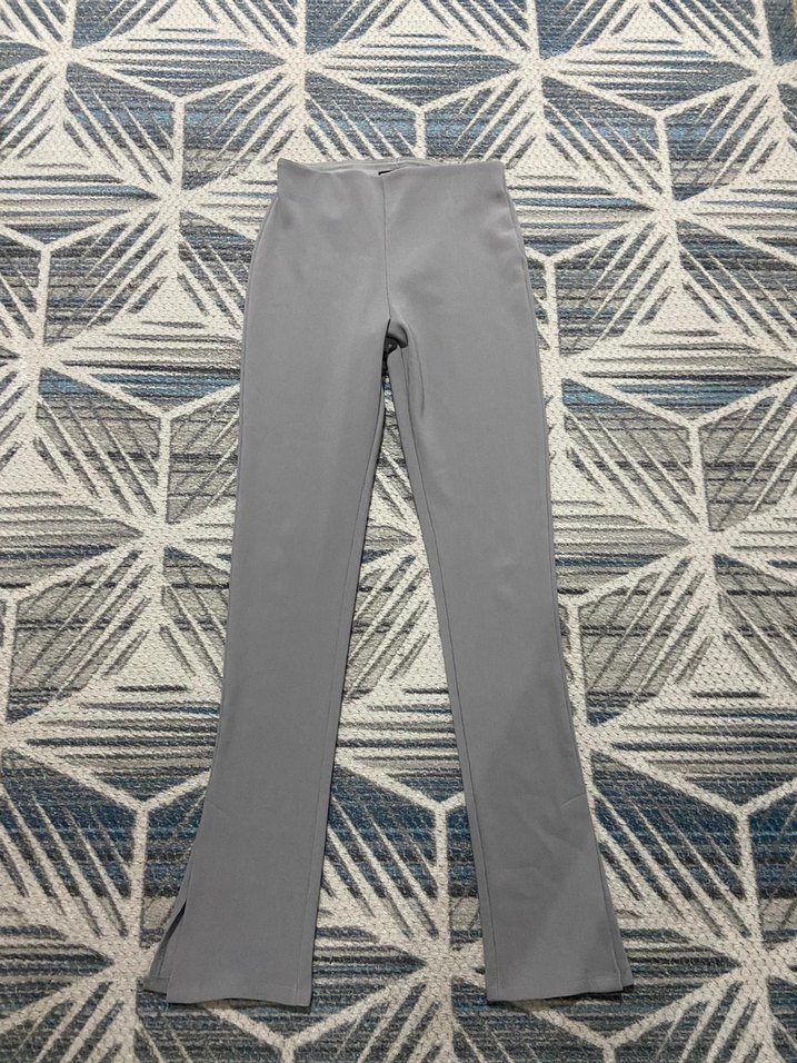 Gri Kadın Uzun Tayt - Görsel 2