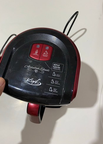 Kırmızı Kahve Makinesi - Görsel 2