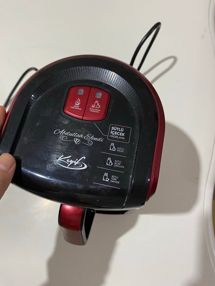 Kırmızı Kahve Makinesi - Görsel 2