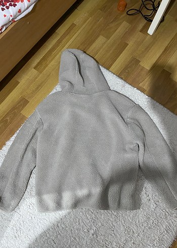 Bej Kapüşonlu Midi Kadın hırka - Görsel 5