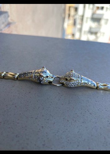 Diğer Vintage leopar Zincir Detaylı Bileklik