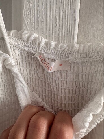 Ecrou Keten Elbise - Görsel 6