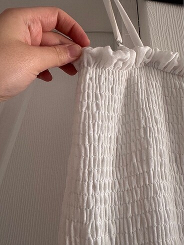 Ecrou Keten Elbise - Görsel 7