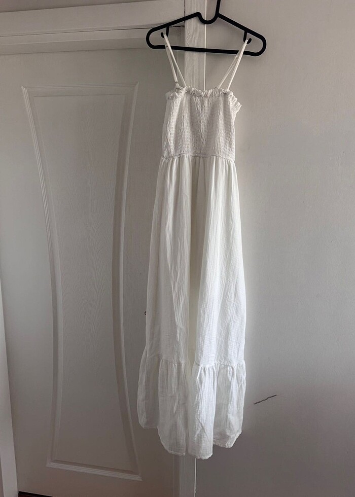 Ecrou Keten Elbise - Görsel 5