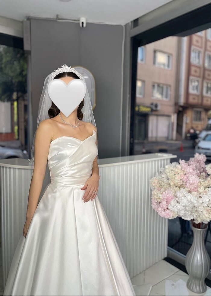 Saten Gelinlik - Görsel 4