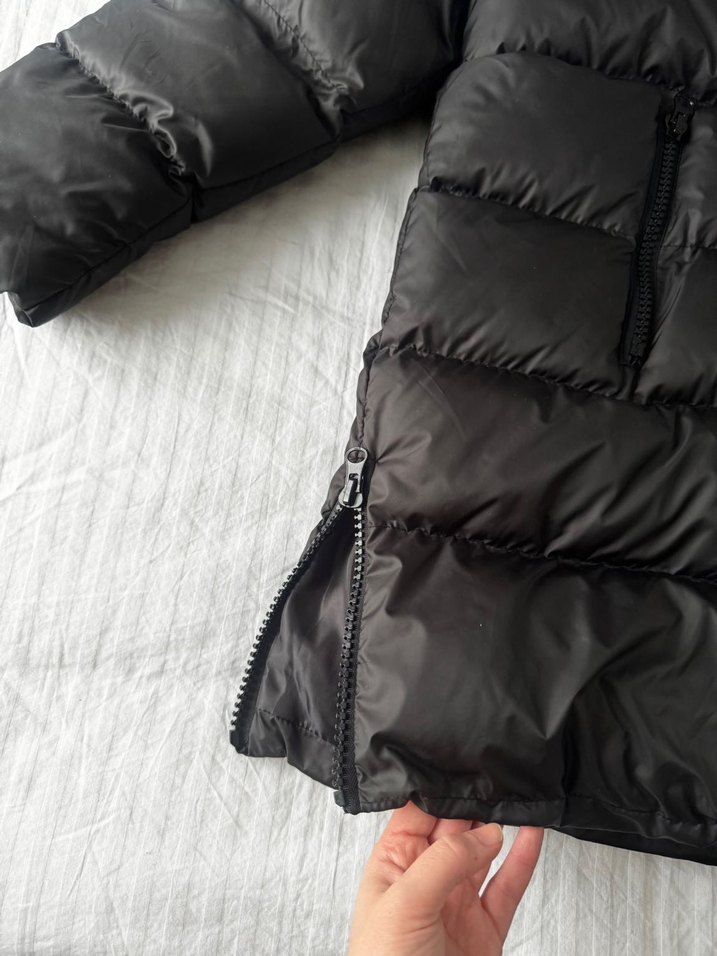 Kadın Siyah Kapüşonlu Şişme Mont - Görsel 3